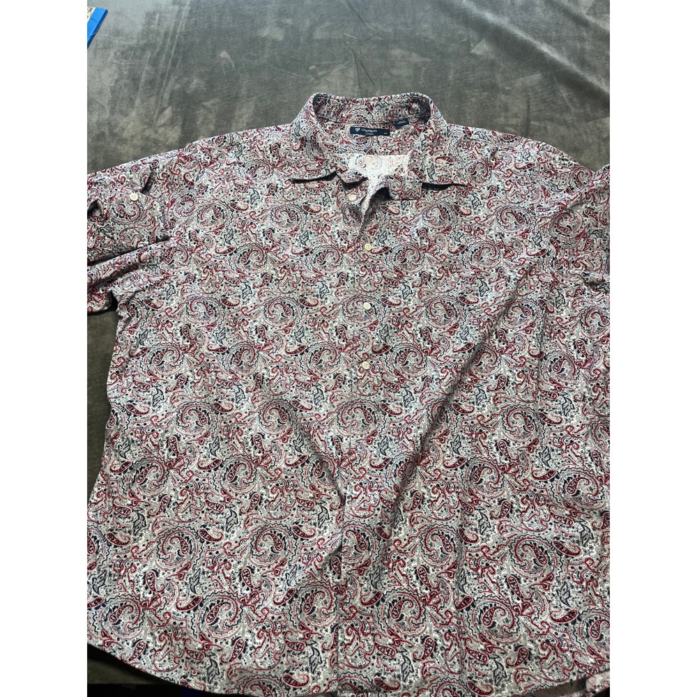 Cremieux Classics Mens XXL Paisley Button Down long Sleeve Shirt